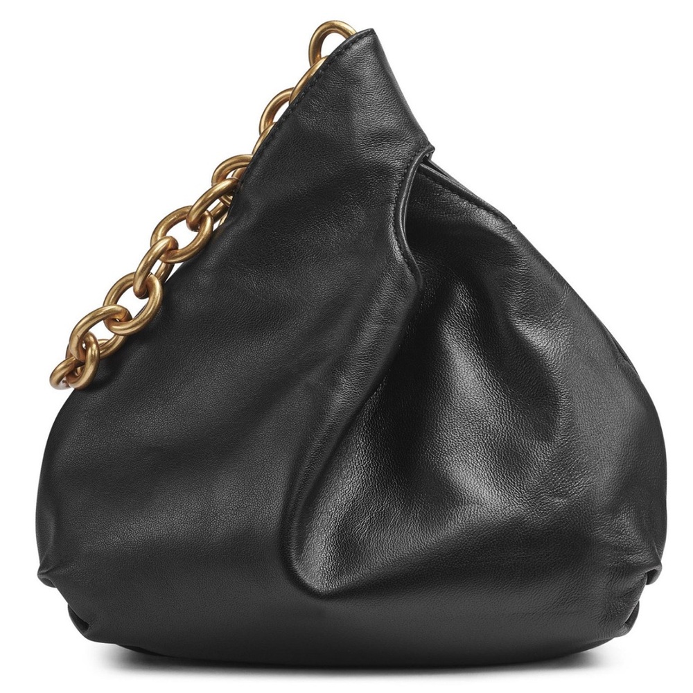 Donna Karan Black Leather Wristlet - Picture 3 of 8